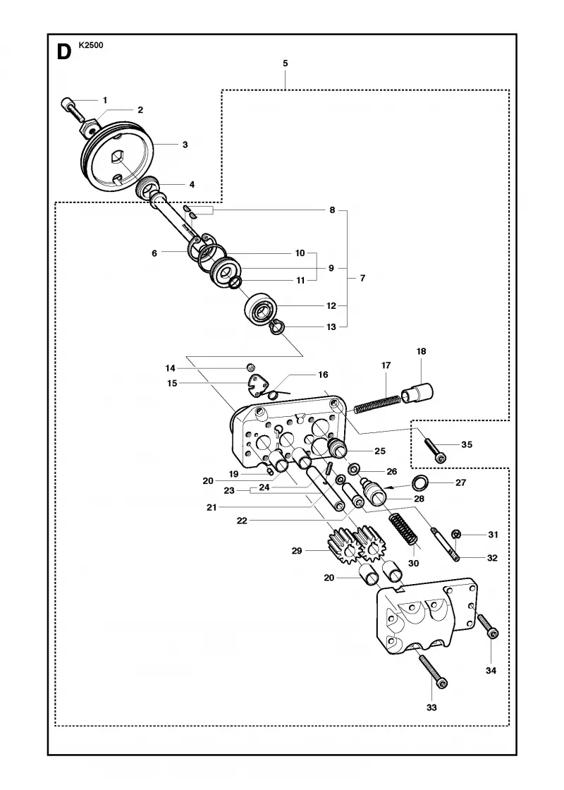 Hydraulic pump - motor
