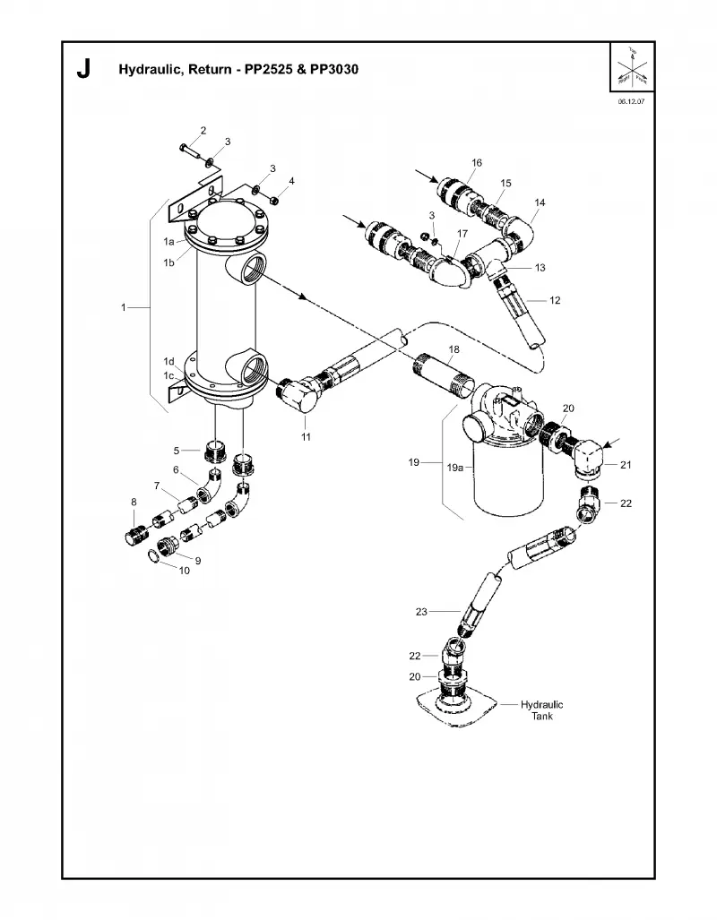 Hydraulic, return