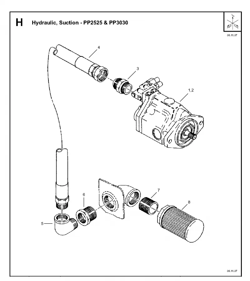 Hydraulic, suction