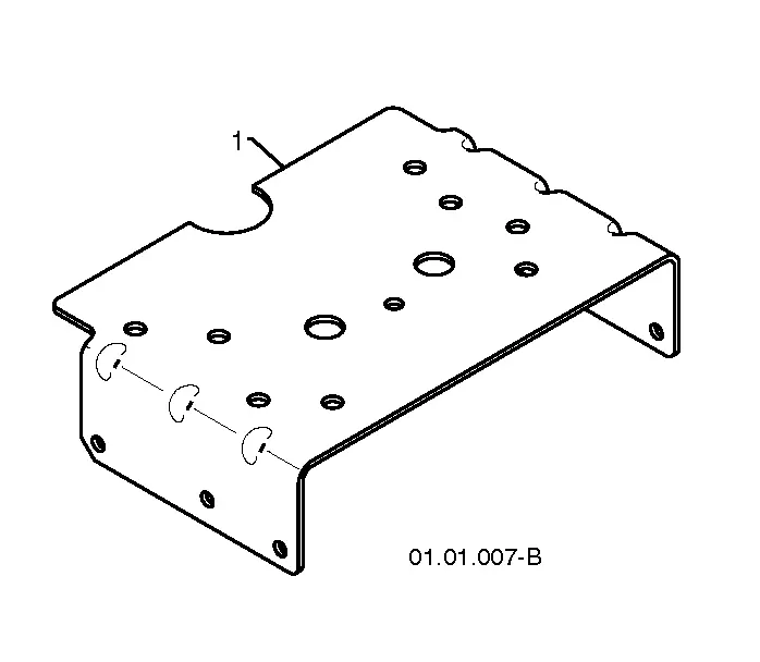 96191003400, 2010-08. Шасси, двигатель и шкивы B