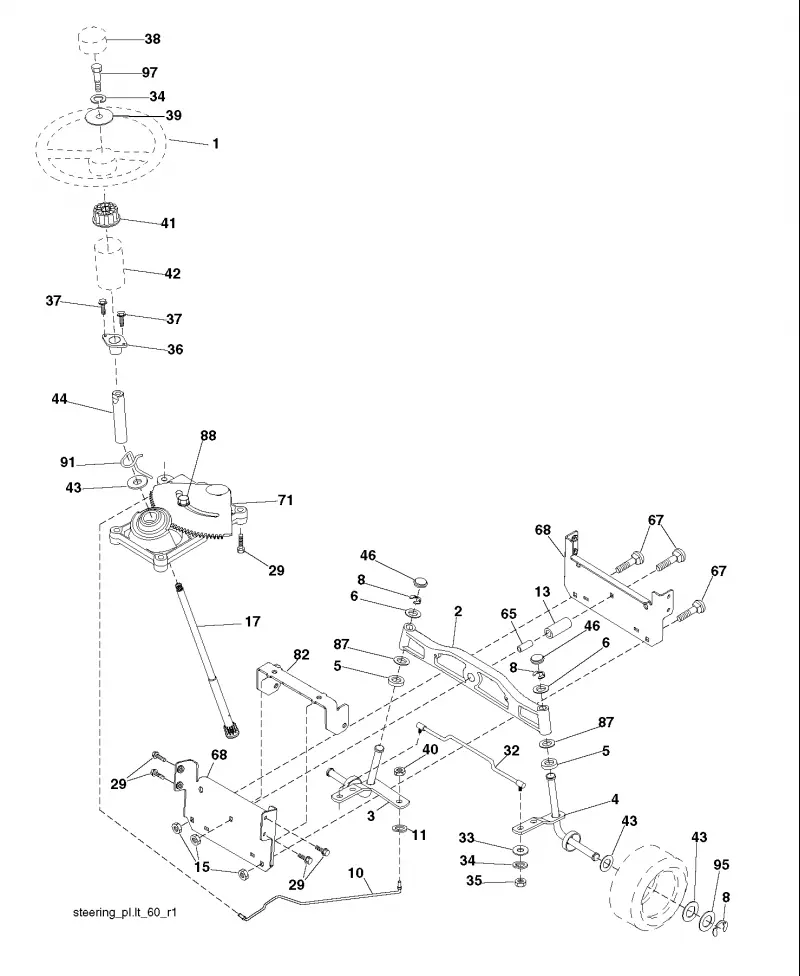 96061028600, 2010-03. Рулевое управление
