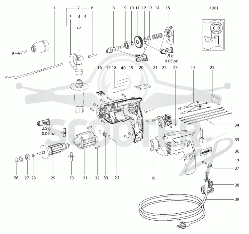 Metabo SBE 601 00601000. Page 1