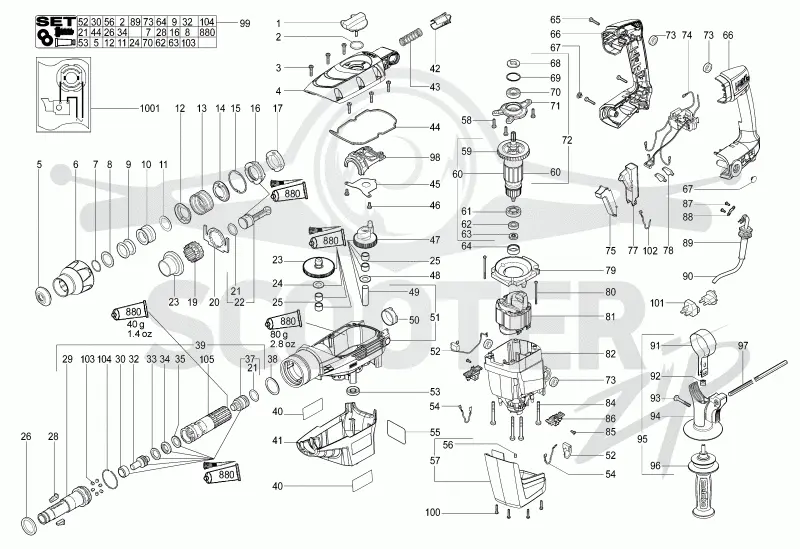 Metabo KHE 56 00340002. Page 1