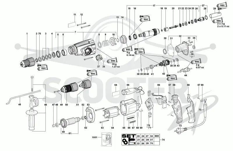 Metabo UHE 28 Plus 00363000. Page 1