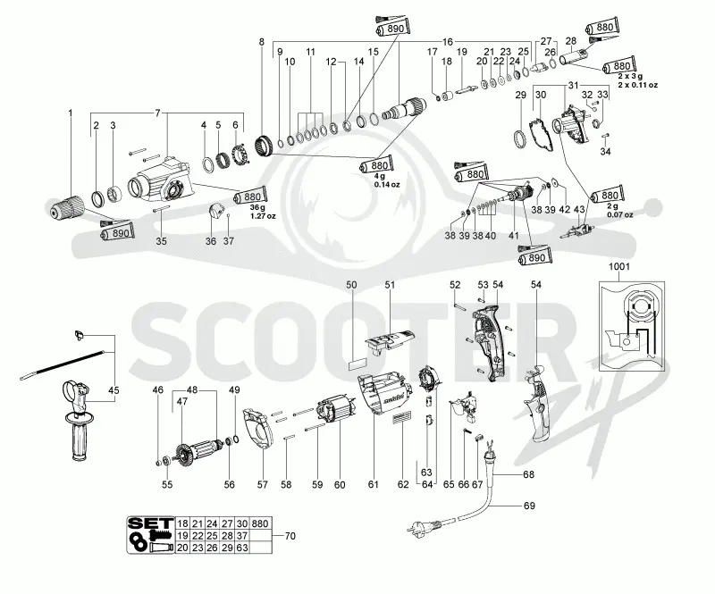 Metabo KHE 2650 00658002. Page 1