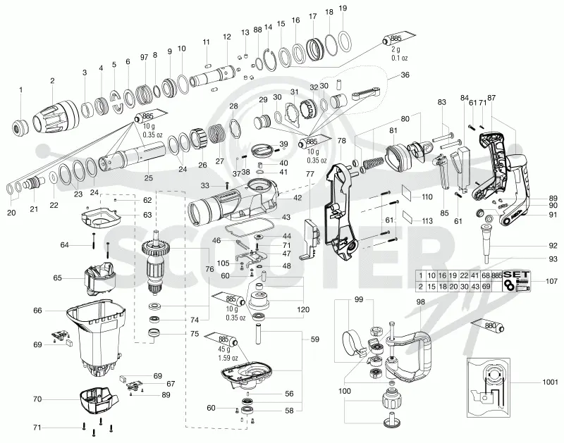Metabo MHE 5 00688000. Page 1