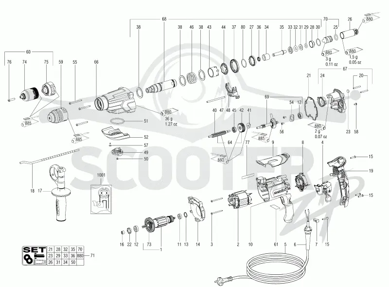 Metabo UHE 2660-2 Quick 00697000. Page 1