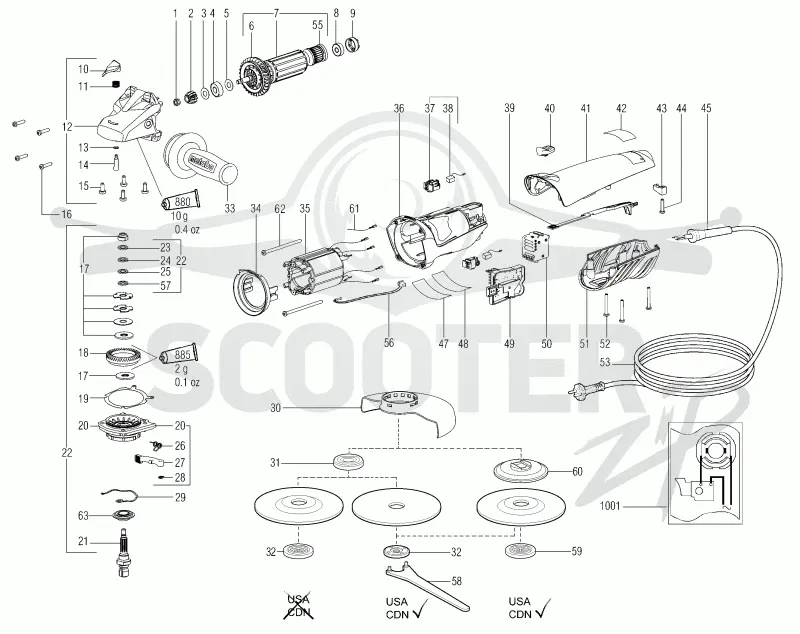Metabo WE 14-150 Quick 00160000. Page 1