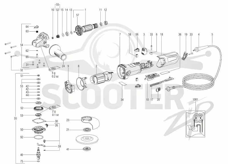 Metabo W 9-115 Quick 00371000. Page 1