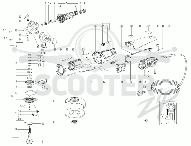 Metabo WEA 14-125 Quick 00377000. Page 1