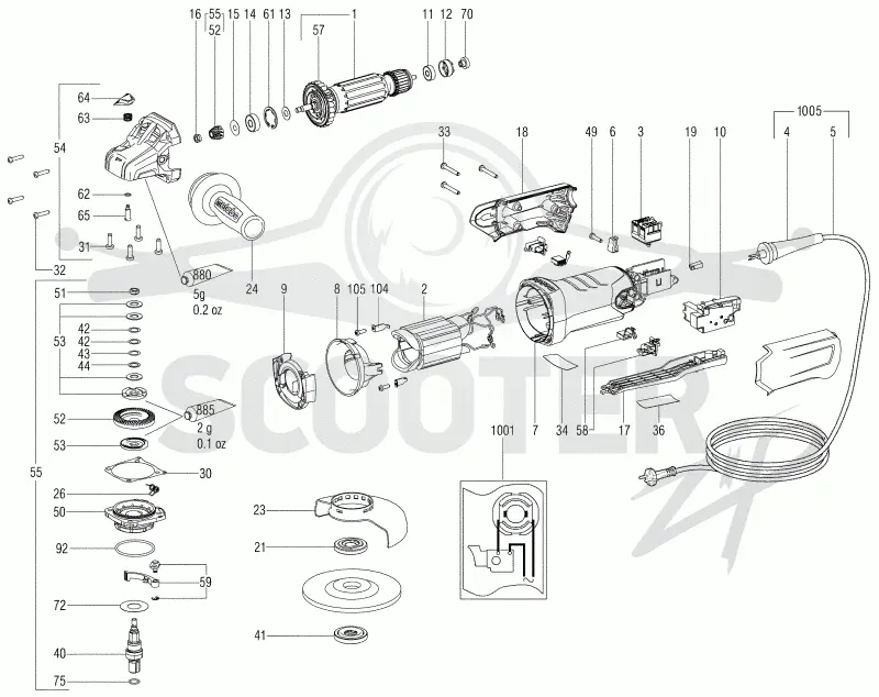 Metabo WEP 15-125 Quick 00476000. Page 1