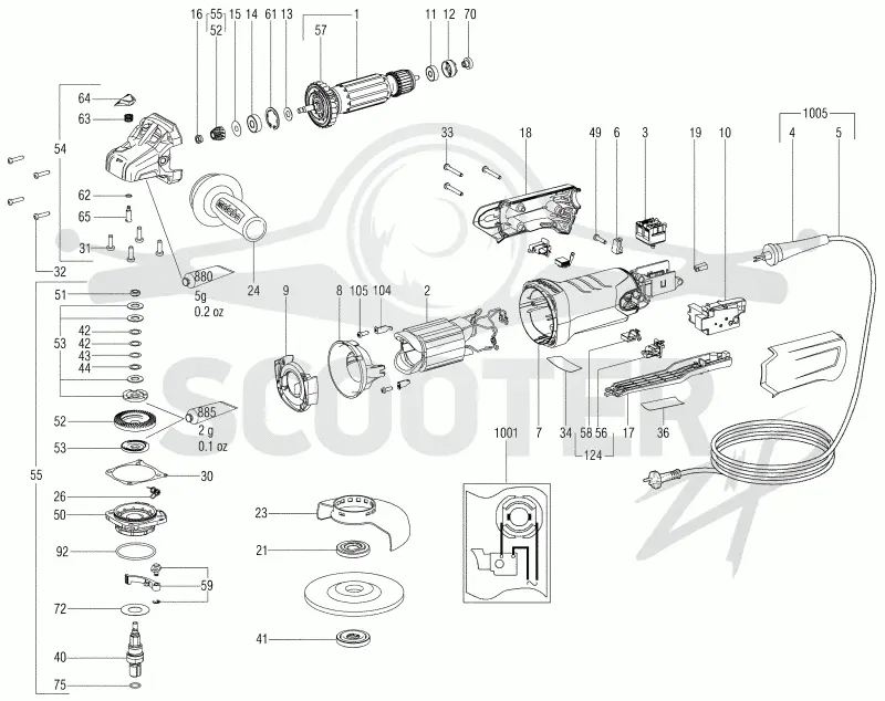 Metabo WEP 15-125 Quick 00476001. Page 1