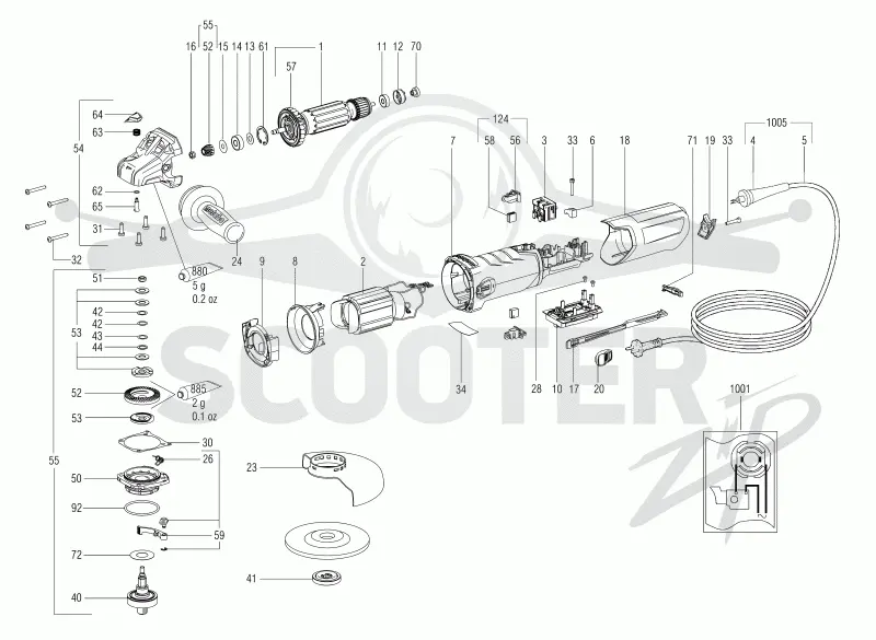Metabo WEA 15-125 Quick 00492001. Page 1