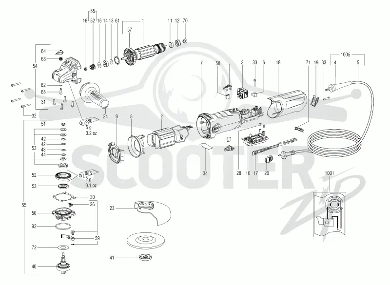 Metabo WEVA 15-125 Quick 00496000. Page 1