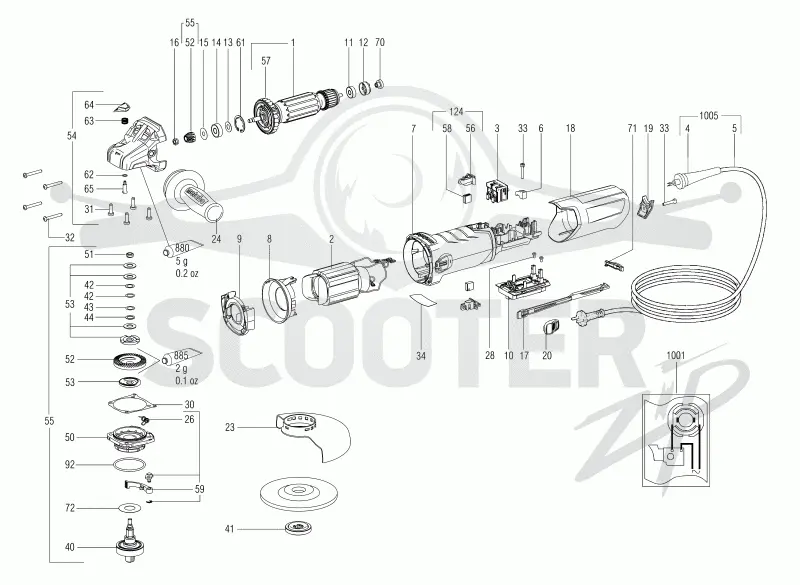 Metabo WEVA 15-125 Quick 00496001. Page 1