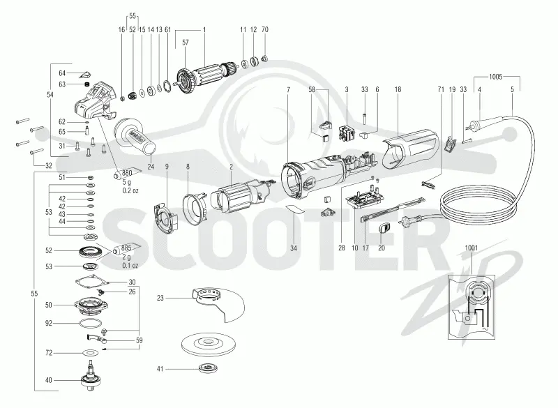Metabo WEVA 15-150 Quick 00506000. Page 1