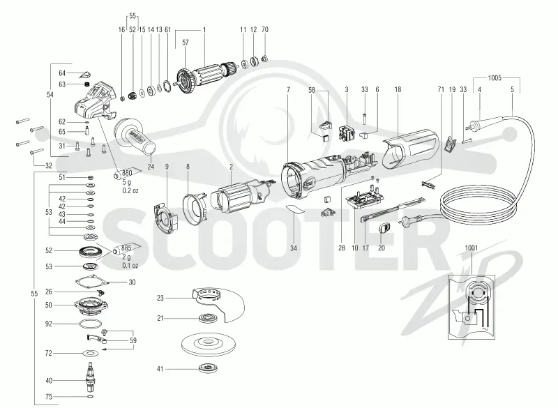 Metabo WEV 17-125 Quick 00516000. Page 1