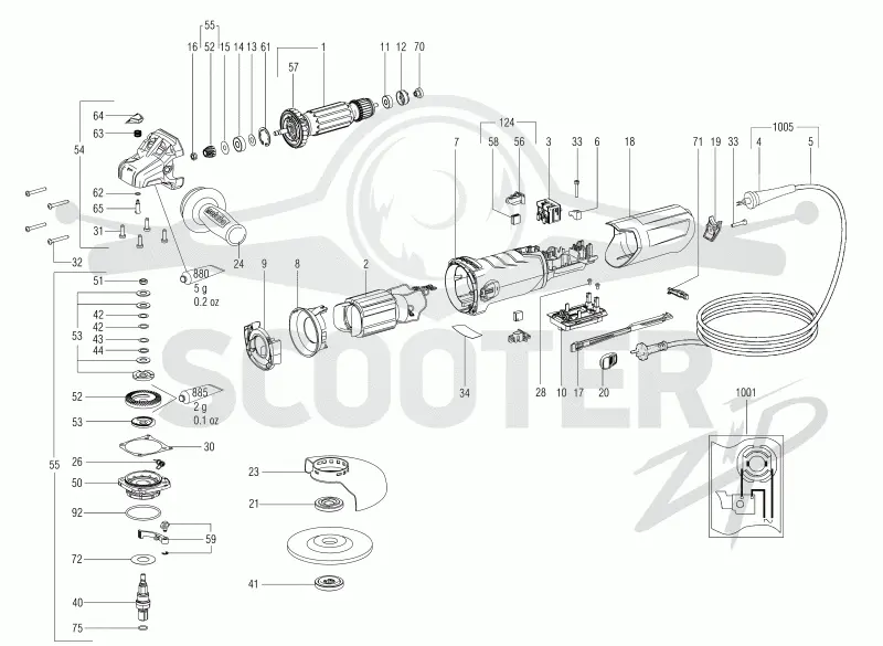 Metabo WEV 17-125 Quick 00516001. Page 1