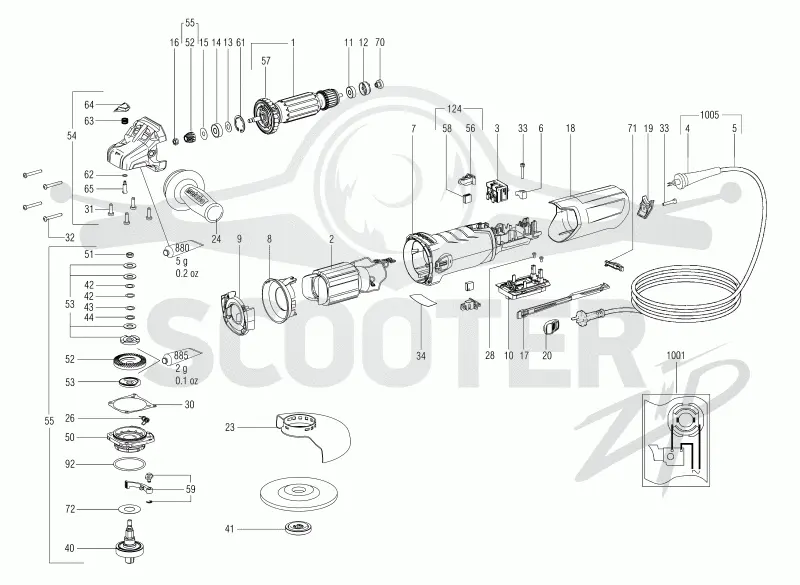 Metabo WEA 17-150 Quick 00535001. Page 1