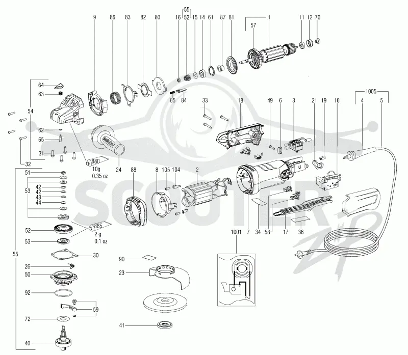 Metabo WEPBA 17-125 Quick 00548001. Page 1