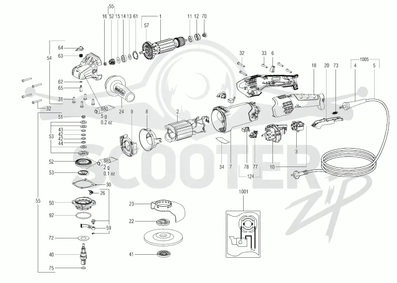 Metabo WEV 17-125 Quick RT 01089000. Page 1