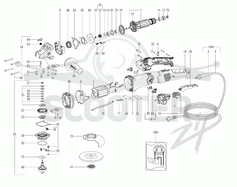 Metabo WEPBA 17-125 Quick RT 01097000. Page 1