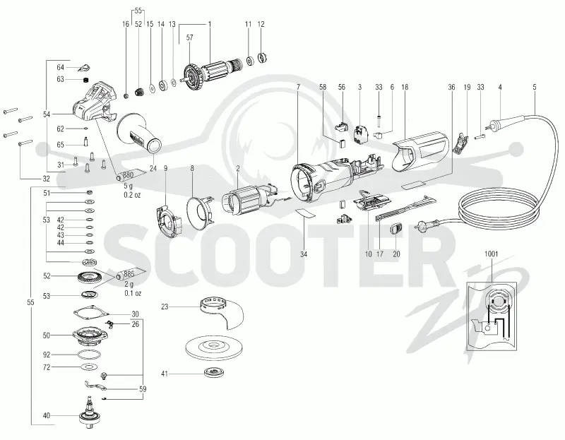 Metabo WEA 11-125 Quick 03626000. Page 1