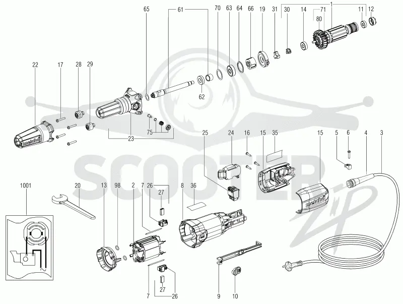 Metabo GE 710 Plus 21042000. Page 1