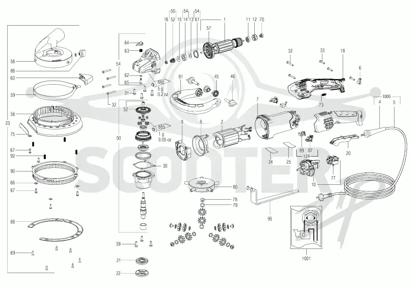 Metabo RFEV 19-125 RT 03826000. Page 1