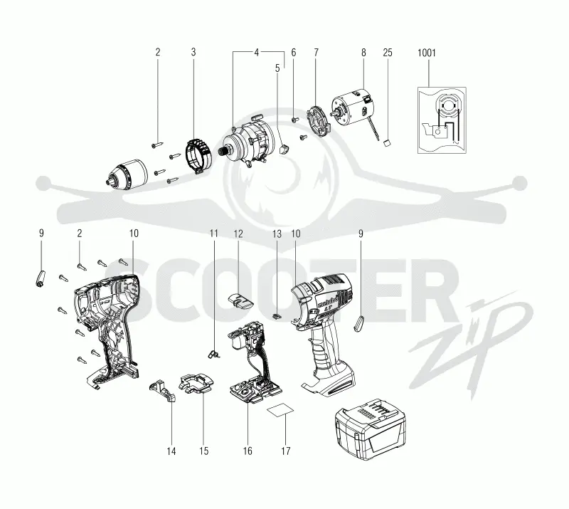 Metabo BS 14.4 LT Quick 02107000. Page 1