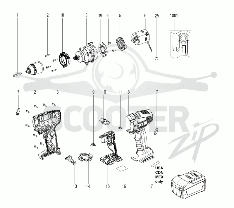 Metabo BS 18 LT 02138000. Page 1