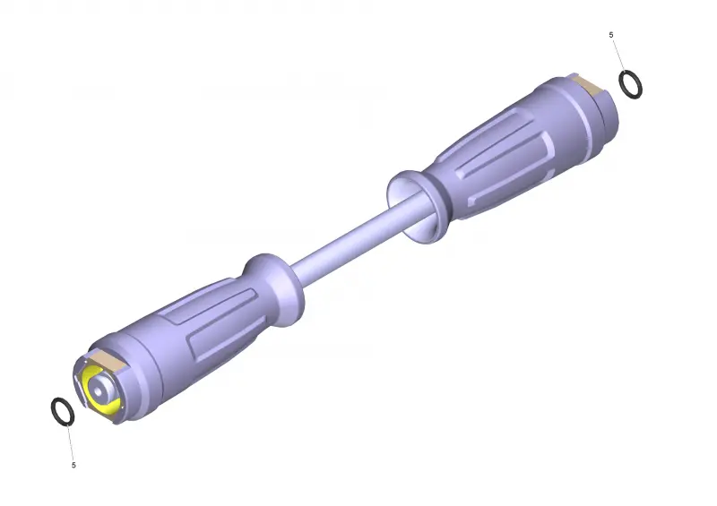 Шланговый провод TR вращающийся DN6 25MP (6.110-020.0)