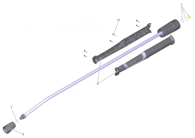 Струйная трубка TR 1050 mm (4.112-012.0)