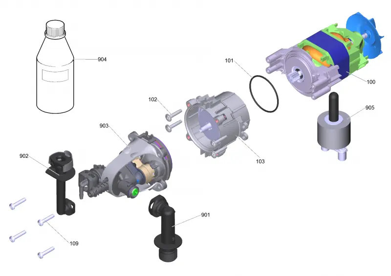 Насосный агрегат RV upr. K2 *US (1,1kW) QC