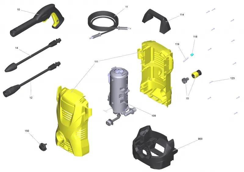 Перечень запасных деталей K2 Compact (QC)