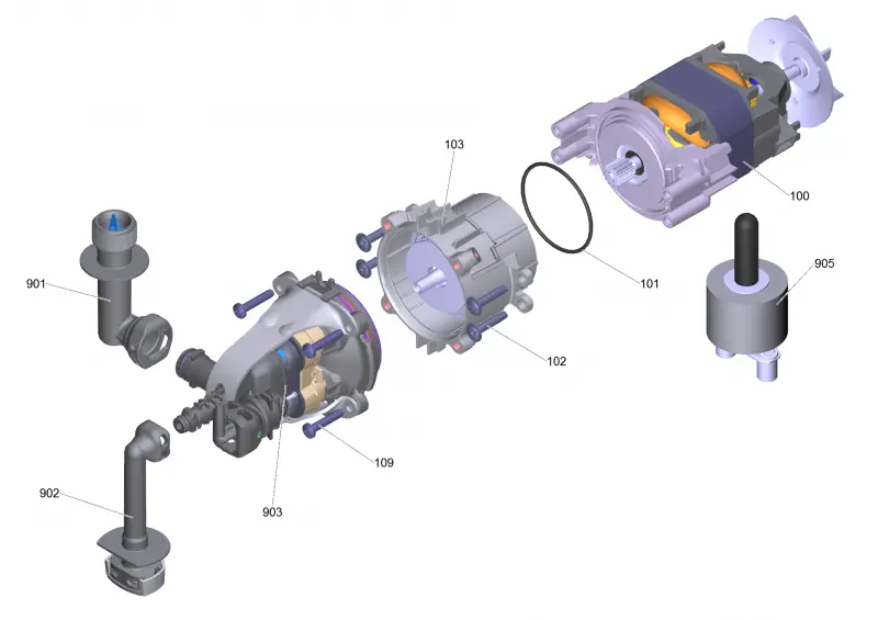 Насосный агрегат RV upr. K2 *EU (0,75kW) QC/S