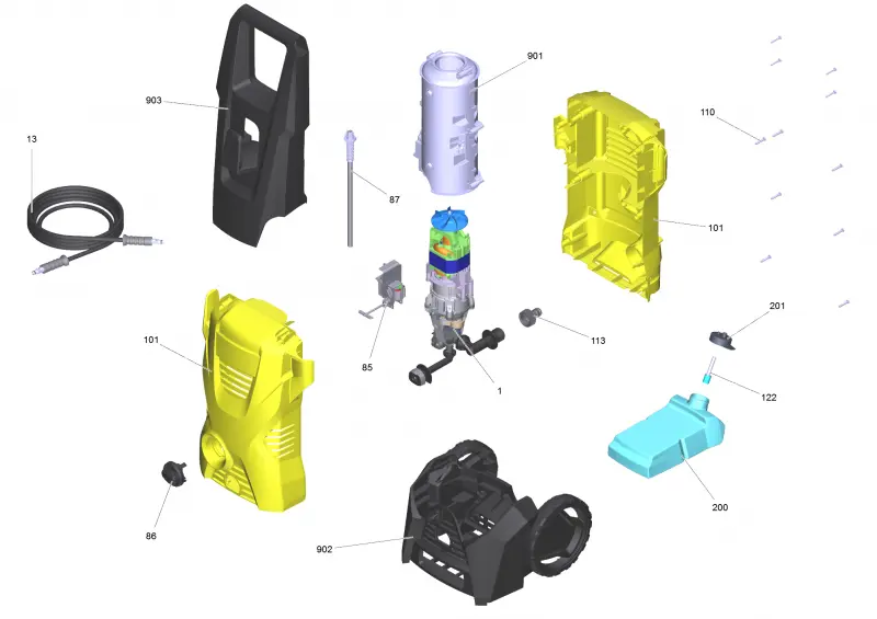Перечень запасных деталей K3 Flexitronics *EU