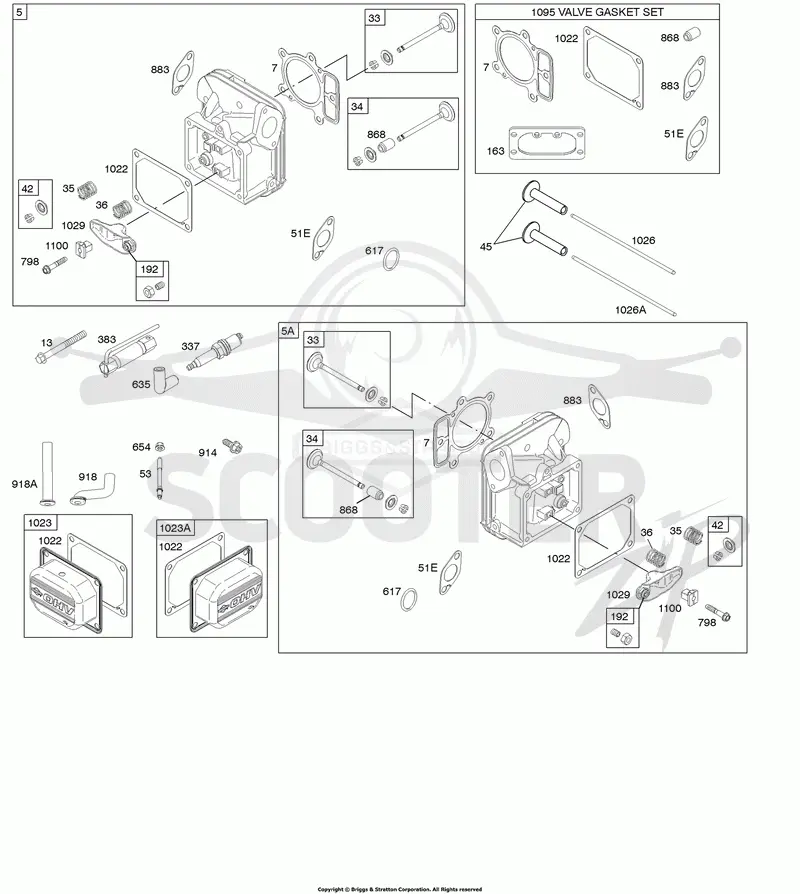 Cylinder Head, Gasket Set - Valve, Valves