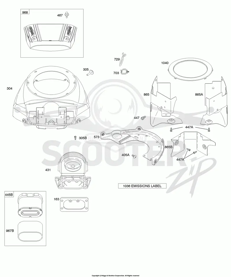 Air Cleaner, Blower Housing/Shrouds