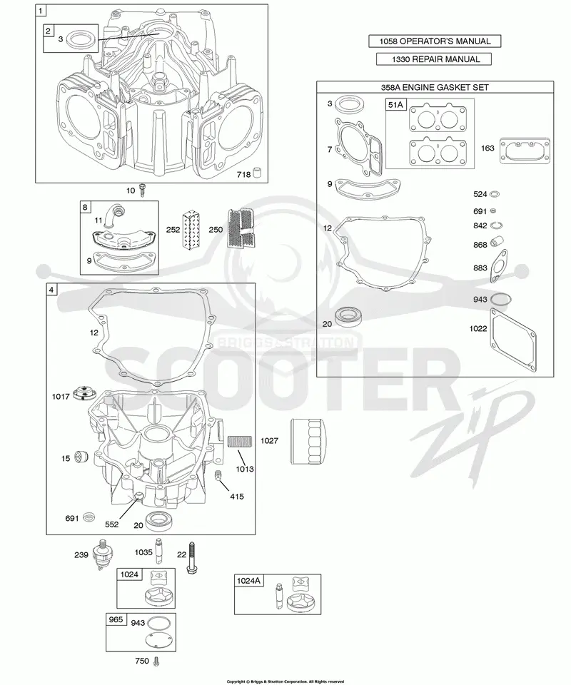 Engine Sump, Gasket Set-Engine