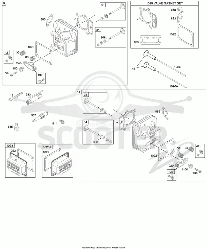 Cylinder Head, Gasket Set-Valve, Valves
