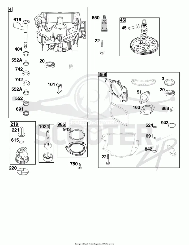 Crankcase Cover/Sump Group