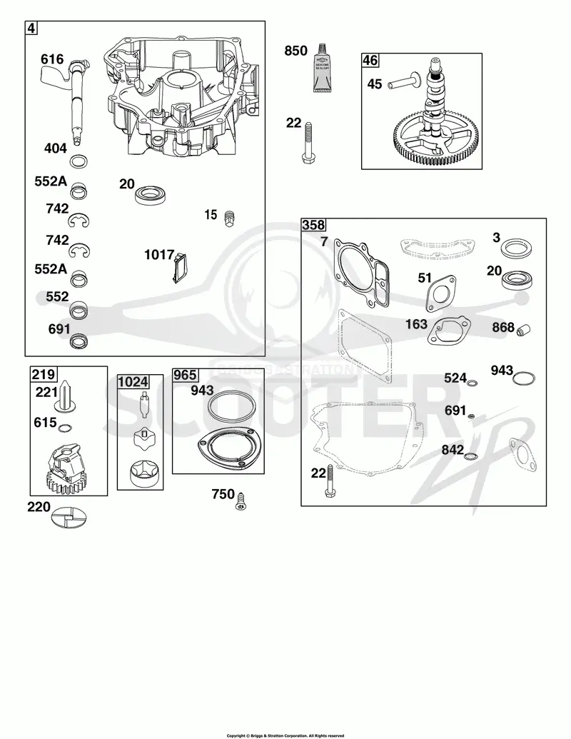 Crankcase Cover/Sump Group