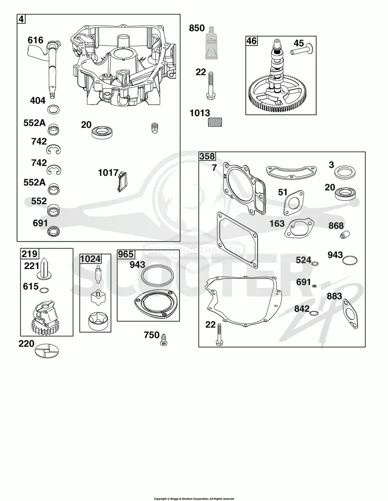 Crankcase Cover/Sump Group