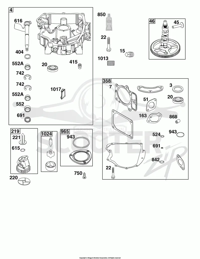 Crankcase Cover/Sump Group