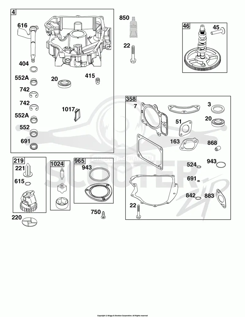 Crankcase Cover/Sump Group