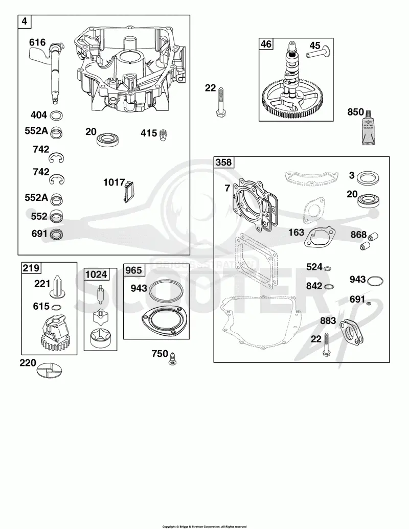 Crankcase Cover/Sump Group