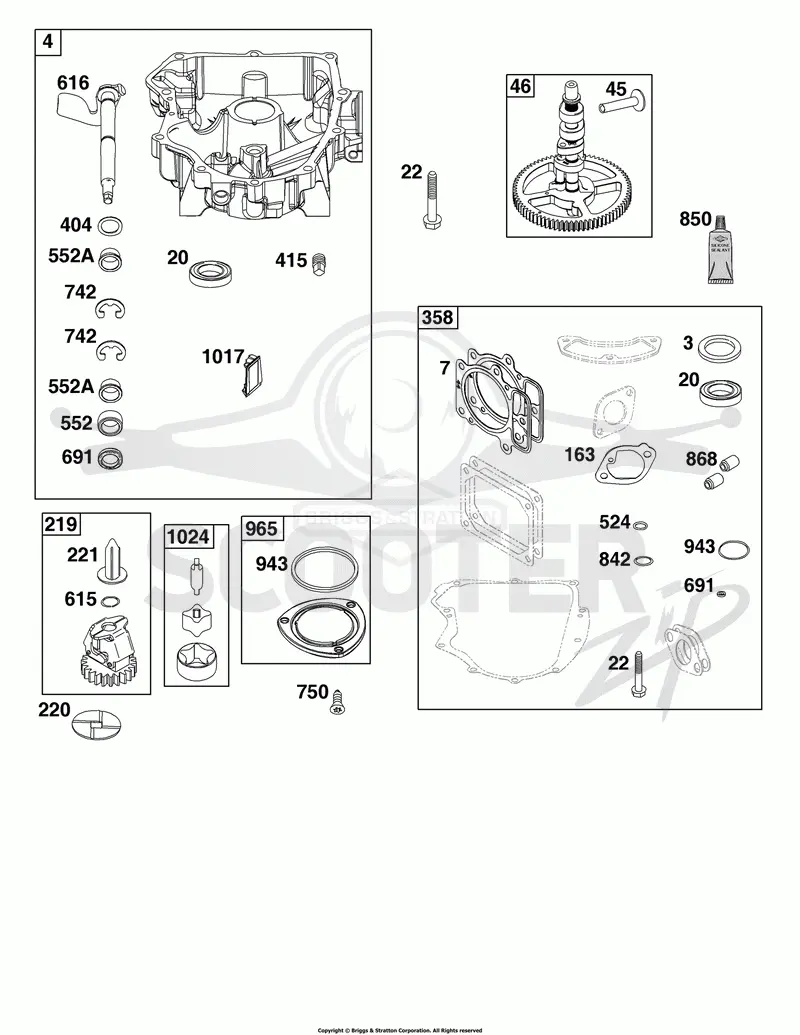 Crankcase Cover/Sump Group