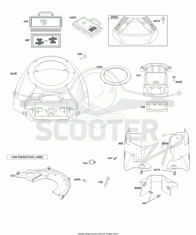 Air Cleaner, Blower Housing
