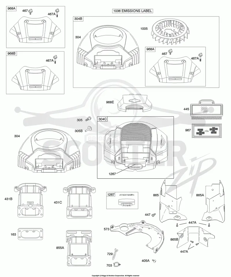Air Cleaner, Blower Housing